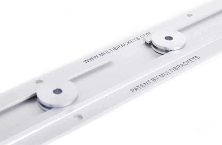 Image du produit Multibrackets M Universal Wallmount Super Slim Silver Large (Mur, 63", 55 kg)