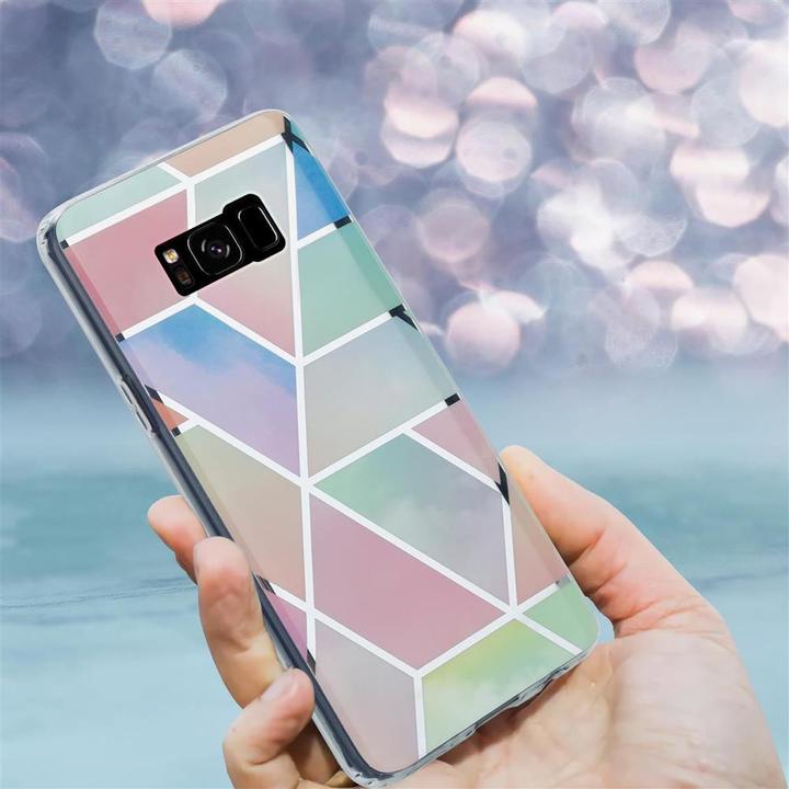 Actual product image Cadorabo IMD TPU Colorful Marble Cover (Samsung Galaxy S8+)