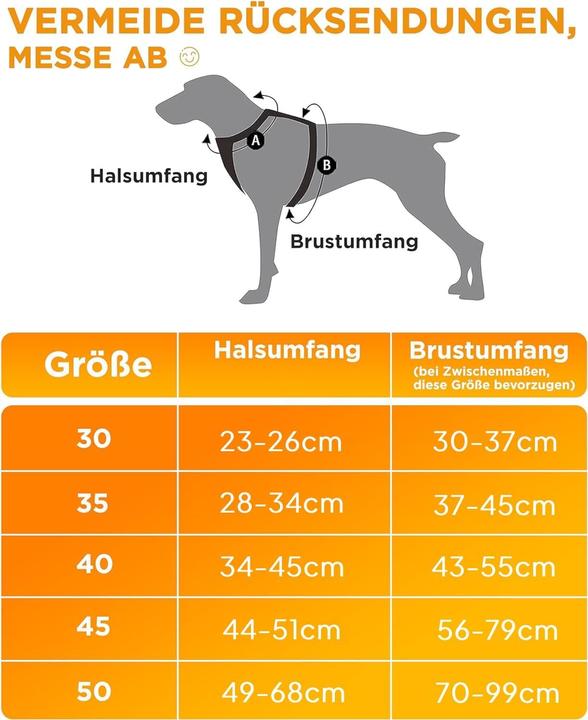 Produktbild Tierhood Reflektierendes Anti-Zug Hundegeschirr, gepolstert (45, Hund, Allgemein)