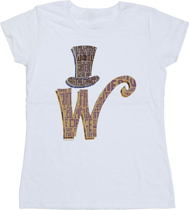 Produktbild Willy Wonka & the Chocolate Factory W Logo Hat TShirt (L)