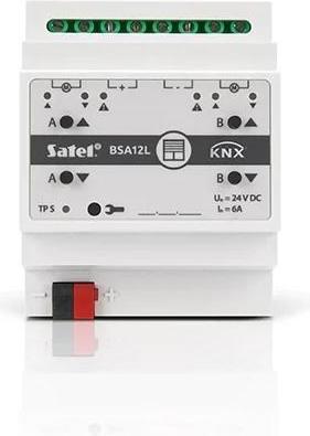 Actual product image Satel KNX 2-channel blind actuator 24V DC KNX-BSA12L (Shutter actuator)