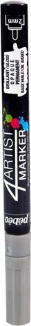 Actual product image Pebeo 4Artist Marker 2mm round (Silver, 2 mm)