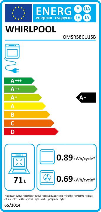 Energy Label Whirlpool OMSR58CU1SB