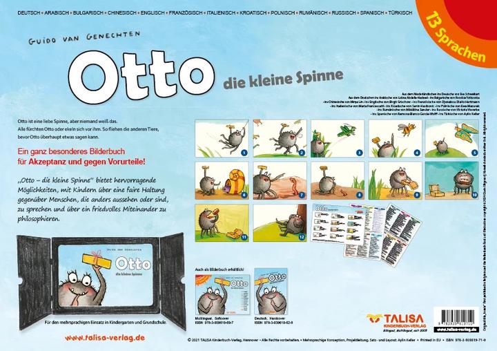 Actual product image Otto - the little spider, picture card version (Arabic, Bulgarian, Guido van Genechten, Aylin Keller, 2021)