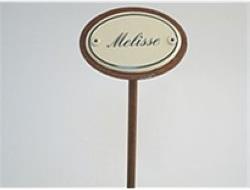 Plume d'épice Mélisse Plaque en émail 25 cm (25 cm)