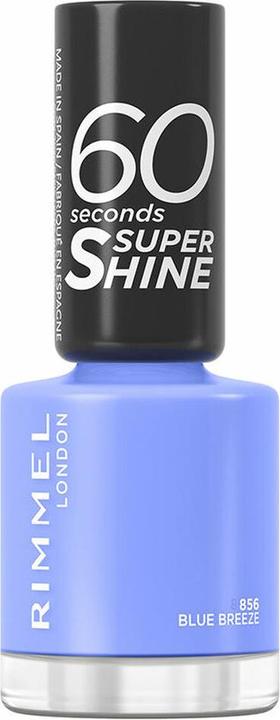 Rimmel London Rimmel - 60 Seconds Super Shine - Nail polish 8 ml 856 Blue Breeze (Blue Breeze 856, Gel-Effekt Nagellack)