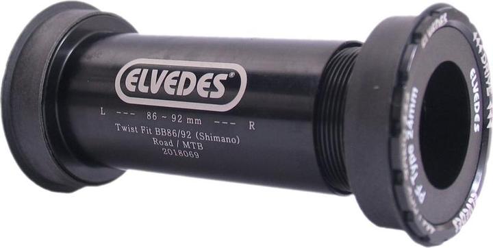 Elvedes Twistfit BB36/92 Shimano bottom bracket black 86/92 mm