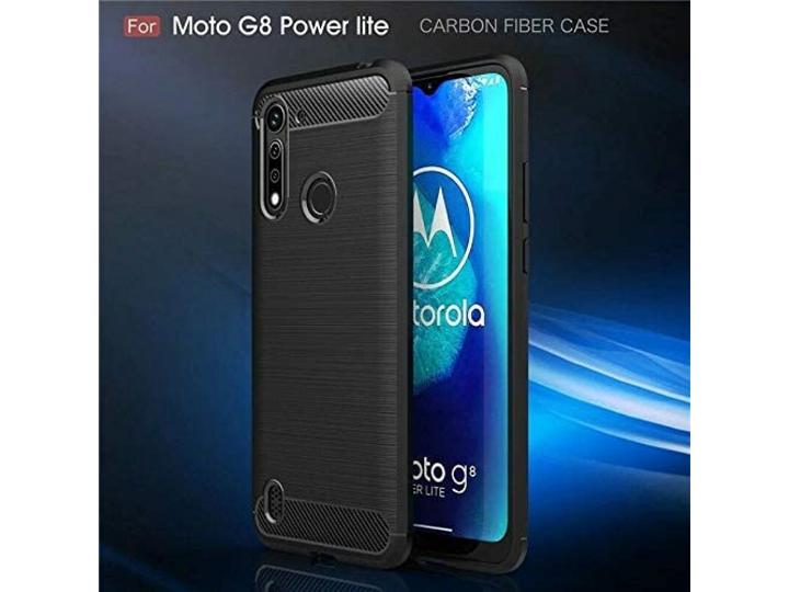 Actual product image Screenguard Motorola Moto G8 Power Lite Cover Carbon Brushed Soft TPU (Motorola Moto G8 Power Lite)