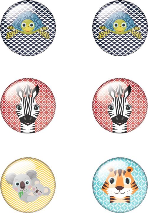 Actual product image Herlitz Flat magnet round 6s Cute Animals (6 x)