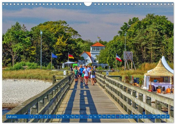 Actual product image Boltenhagen - Sonne, Sand und Ferien an der Ostsee (Wandkalender 2025 DIN A3 quer), Monatsk (A3, German)