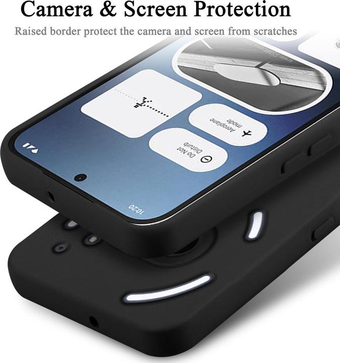 Actual product image Cadorabo Bumper Case for Nothing Phone 2a TPU Liquid Silicone Cover (Phonemax Rocky 2)
