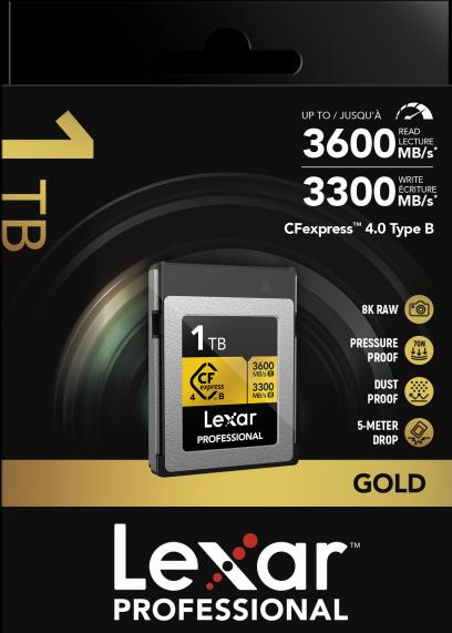 Produktbild Lexar Professional Gold (1000 GB, CFexpress Typ B)