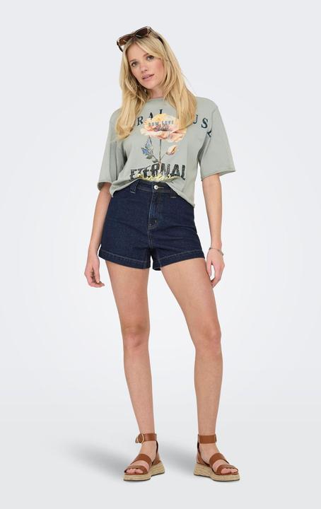 Produktbild Only ONLPARIS Hohe Taille Normal geschnitten Jeans-Shorts Jeans-Shorts (S)