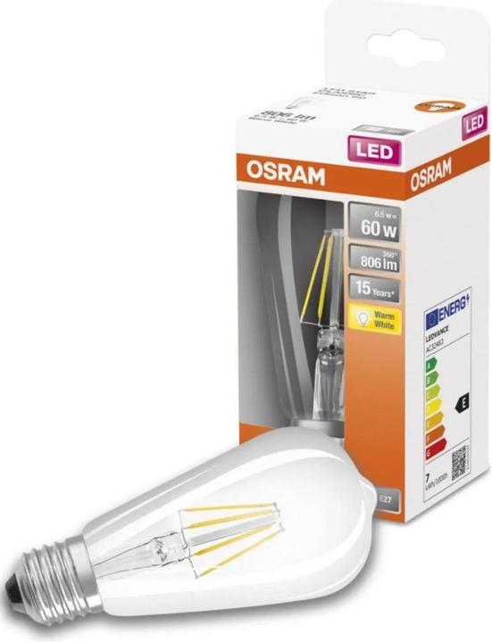 Produktbild Osram Led Retrofit Classic St (E27, 60 W, 806 lm, 1 x, E)