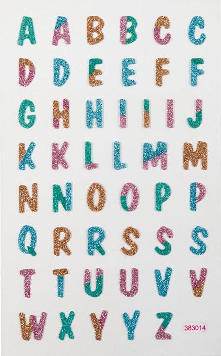 Actual product image Creativ Company Glitter stickers 10 x 16 cm 1 sheet, letters