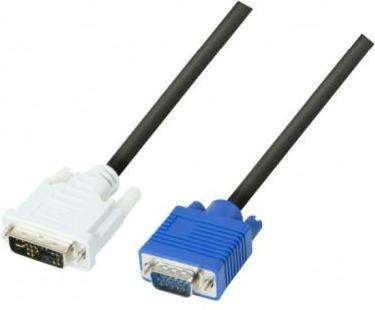 Image du produit Exertis Connect Câble pour moniteur DVI, analogique, 12+5 broches DVI-A St./15 broches HD D-Sub St., 2.0 m Pour (2 m, DVI)