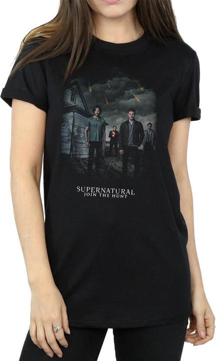 Image du produit Supernatural T-shirt boyfriend en coton pour femmes/femmes Join The Hunt Meteor Shower (L)
