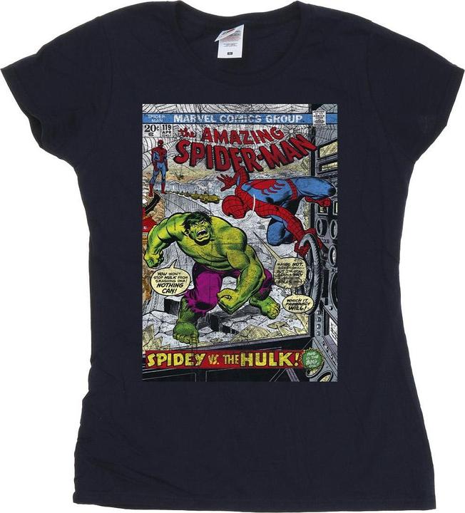 Immagine prodotto Spider-Man VS Hulk Cover Maglietta Donna (S)