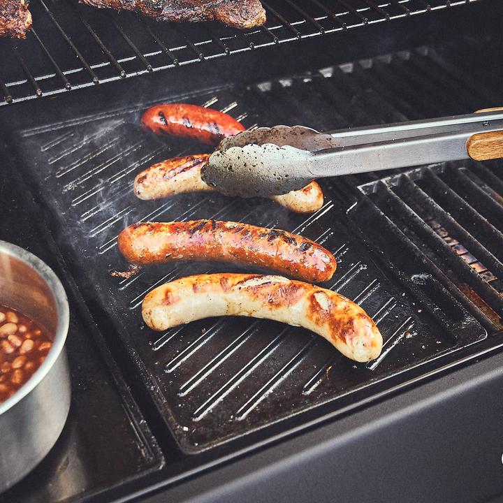 Actual product image Burnhard Cast iron reversible plate FRED 41.5 x 23.5 x 2 cm