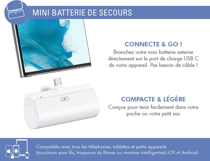 Image du produit Force Power 5000mAh Powerbank Connect and Go (5000 mAh, 20 W)