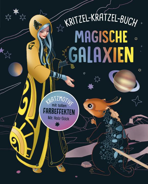 Actual product image Magische Galaxien - Kritzel-Kratzel-Buch für Kinder ab 7 Jahren (German, 2021)