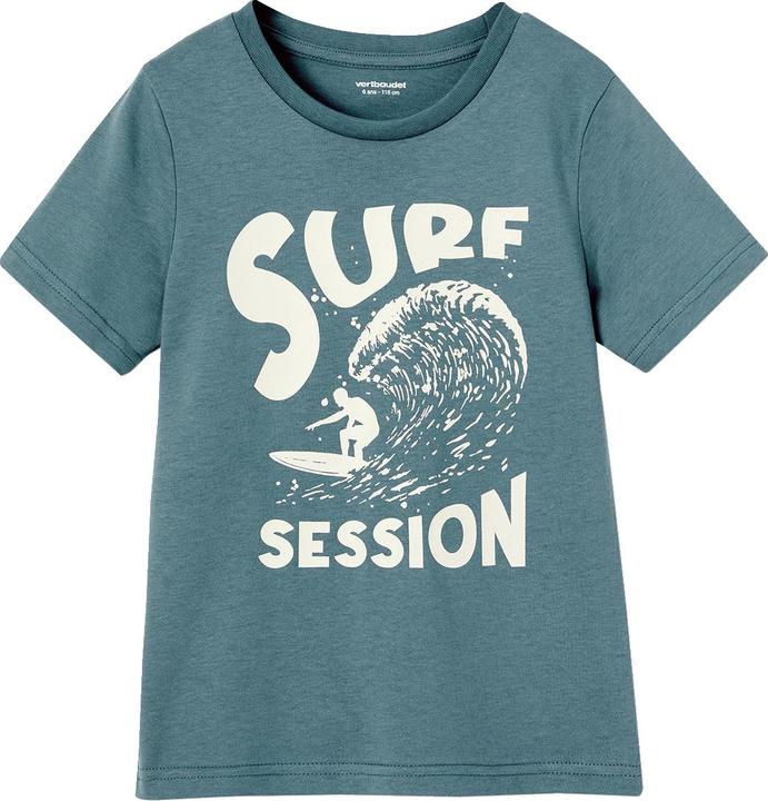 Vertbaudet Jungen T-Shirt BASIC mit Print vorn (116)