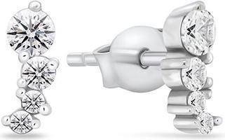 Produktbild Brilio Silver - Charming silver earrings with zircons EA968W