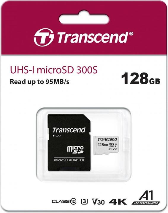Immagine prodotto Transcend 300S (128 GB, microSDXC, U3, UHS-I)