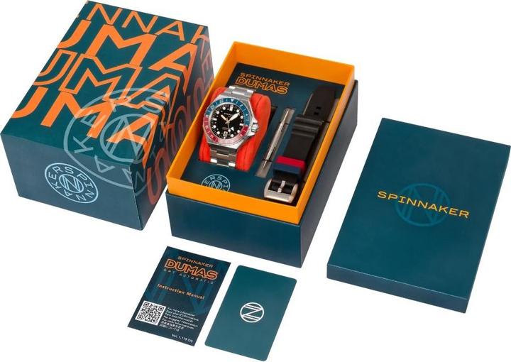 Immagine prodotto Spinnaker SP-5119-44 Orologio Dumas Automatic GMT Uomo 44mm 30ATM (Orologio sub, 44 mm)