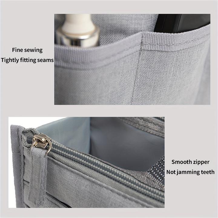 Produktbild Only-Bags.Store Multifunktionale & tragbare Aufbewahrungstasche mit doppelten Reissverschlüssen, grosse Kapazität