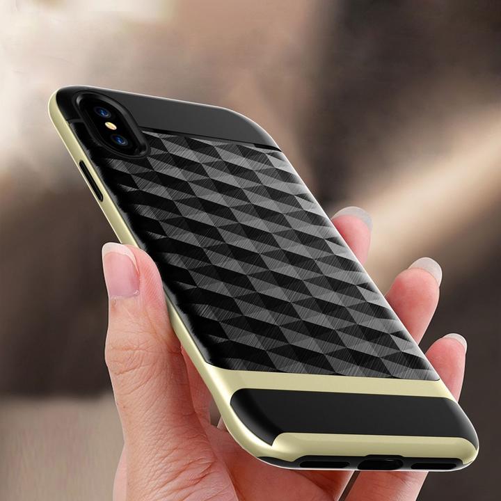 Produktbild König Design Apple iPhone X Hülle Case Handy Cover Schutz Tasche Schutzhülle Bumper Schwarz (Apple iPhone X)