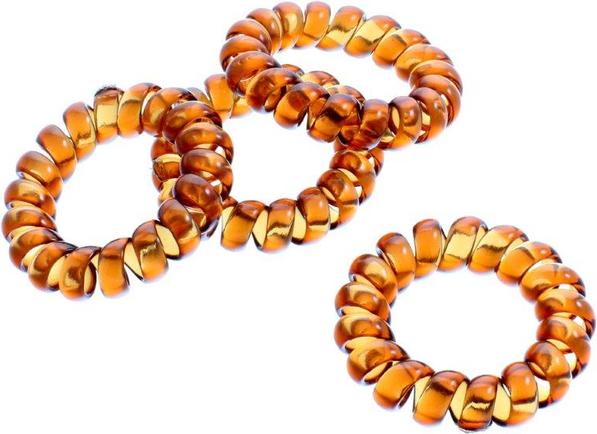 Actual product image Trisa Hair - ECO Spiral Hair Tie Brown (Hair tie)