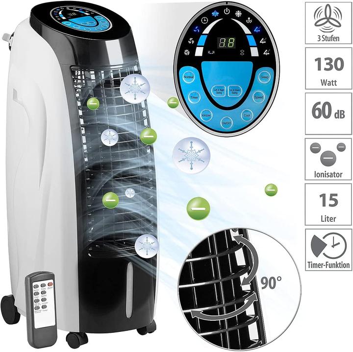 Actual product image Sichler Evaporative air cooler LW-610 with ioniser (443.58 BTU/h)