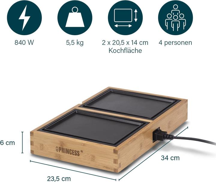 Immagine prodotto Princess 104040 Dinner4All Pure (Spina UE)