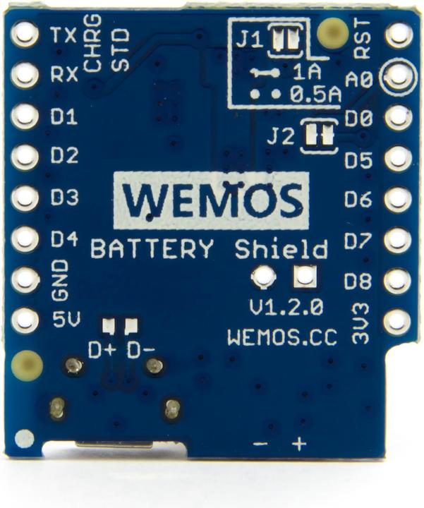 Immagine prodotto Purecrea WeMos D1 Mini LIPO Battery Shield V1.2.0