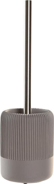 Actual product image DKD Home Decor Toilettenbürste 11 X 11 X 36,5 CM Grau Zement Edelstahl