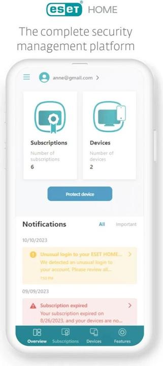 Produktbild ESET ESD HOME Security Ultimate 5 Users 2 Years (5 Geräte, 24 Monate)