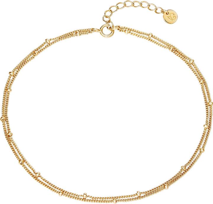 Glanzstücke München Damen Sterling Silber gelbgold 22,0 cm Basiskette + 3,0 cm Verlängerung - 23940 (Sterling Silber, 22 cm)