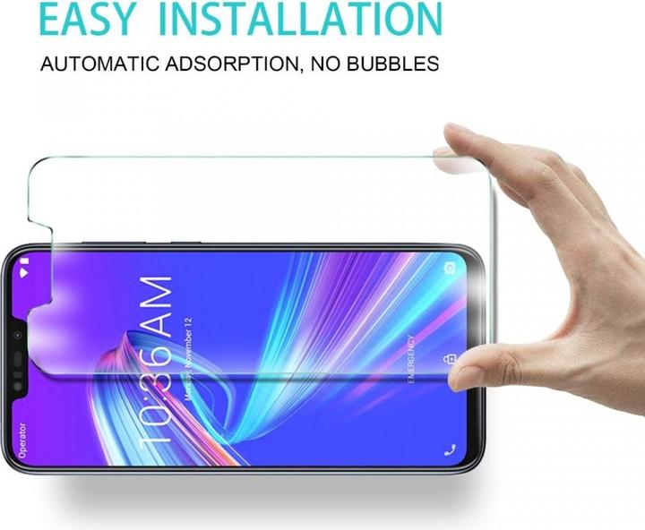 Produktbild Screenguard Asus Zenfone Max Pro M2 Panzerglas Schutzfolie Case Friendly Design (1 Stück, Asus Zenfone Max Pro (M2))