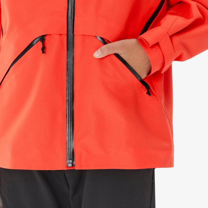 Produktbild Quechua Wanderjacke MH900 Kinder Gr. 122–170 wasserdicht Wandern orange (6, 7, 8)