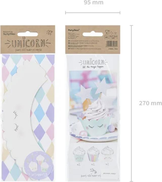Immagine prodotto Partydeco Contenitore per cupcake/muffin - Nuvole (6pz)