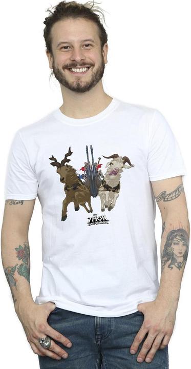 Image du produit - T-shirt THOR LOVE AND THUNDER VIKING SHIP - Homme (4XL)
