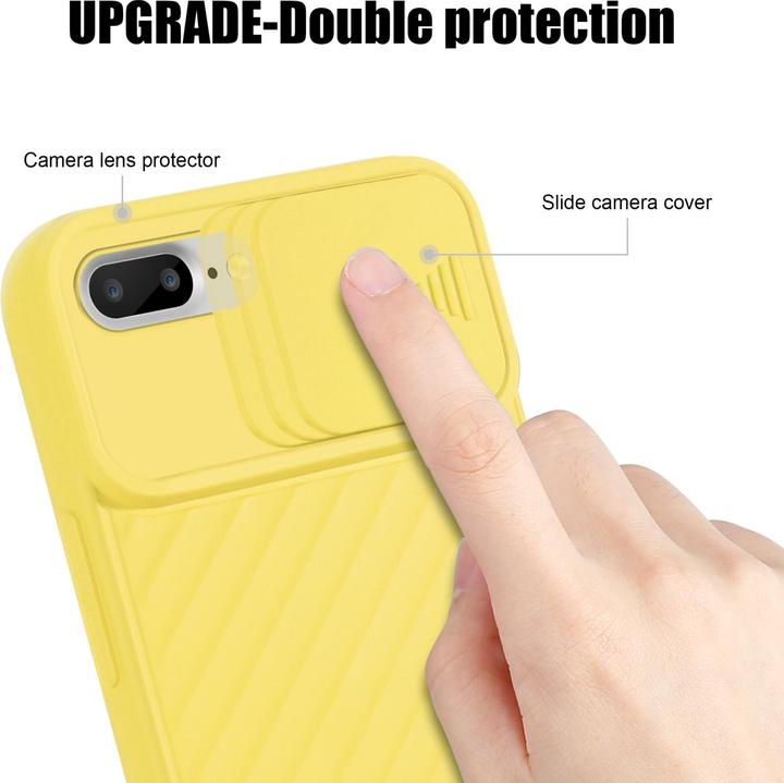 Immagine prodotto Cadorabo Cover in TPU con protezione della fotocamera (Apple iPhone 7 Plus, Apple iPhone 7s Plus)