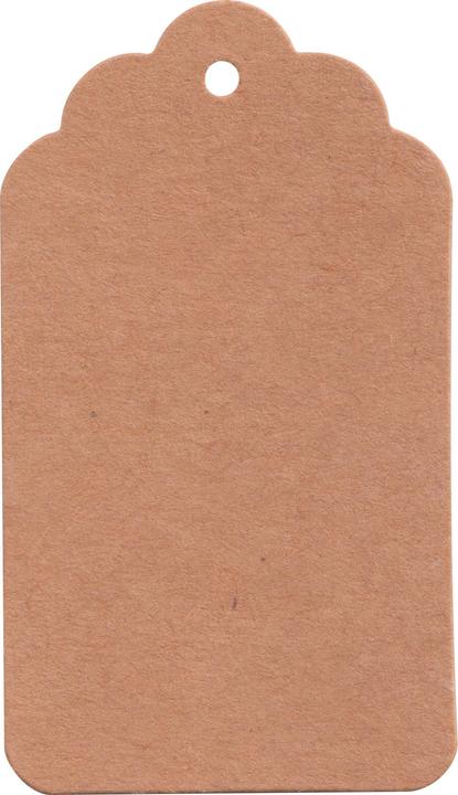 Actual product image VBS XXL gift tags "kraft paper", 500 pieces, 4 x 7 cm (Wrapping paper, 500 x)