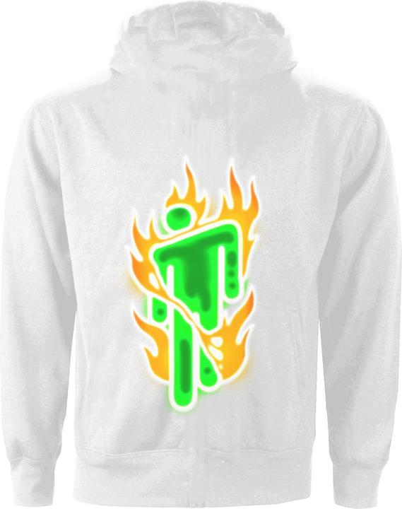 Actual product image Universal Textiles Unisex Adult Flames Logo Hoodie (L)