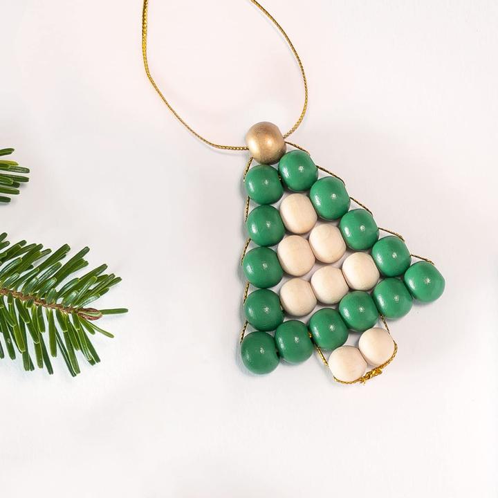 Image du produit Folia Set de perles en bois étoiles Classic