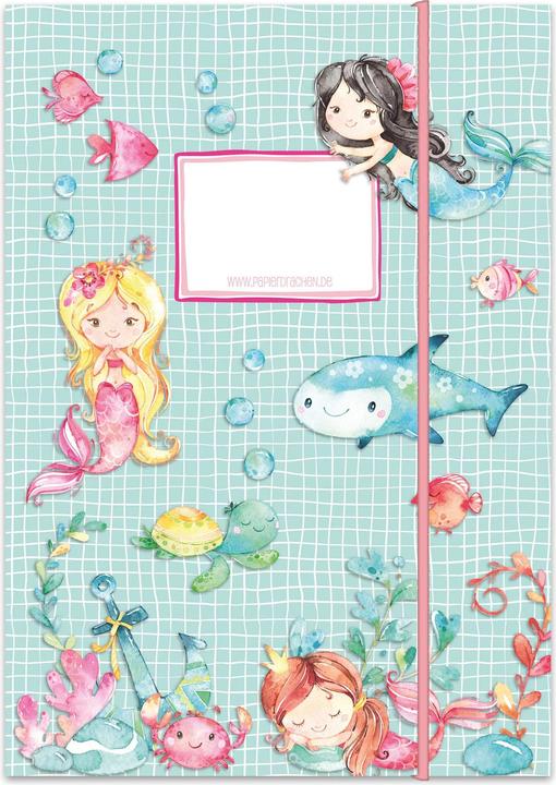 Actual product image Papierdrachen Mermaid school folder (A4, 2 x)