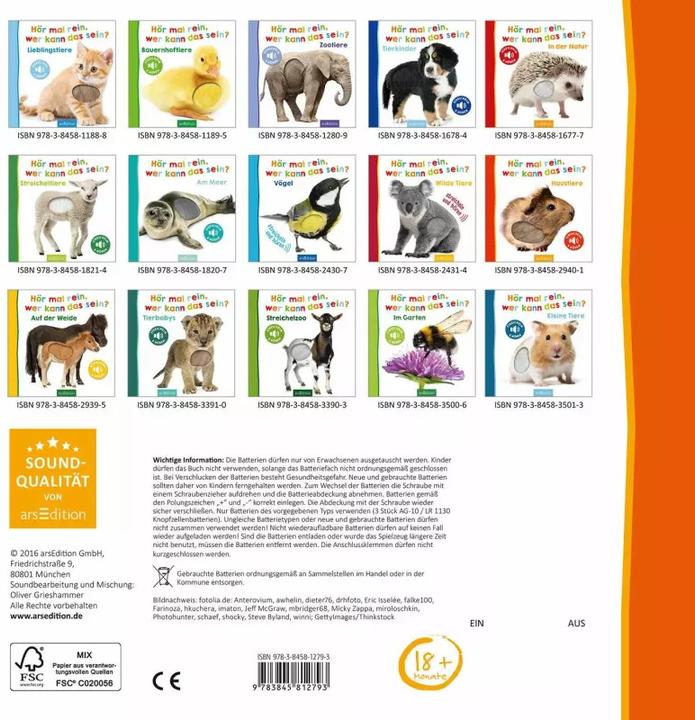 Actual product image Listen, who could that be? - Forest animals (German)
