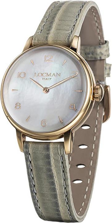 Immagine prodotto Locman Orologio da donna 1960 Lady in oro bianco/rosa PVD Ref. 0253 (Orologio da polso analogico)