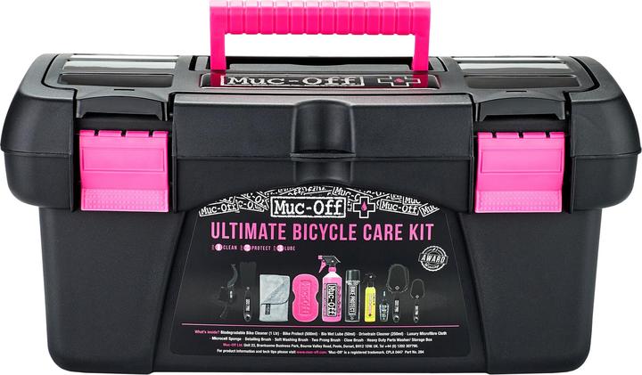Muc-Off Ultimate Bicycle Kit (1800 ml, Fahrradreiniger, Kettenreiniger, Universal-Schmiermittel, Schwamm, Pflegeset)